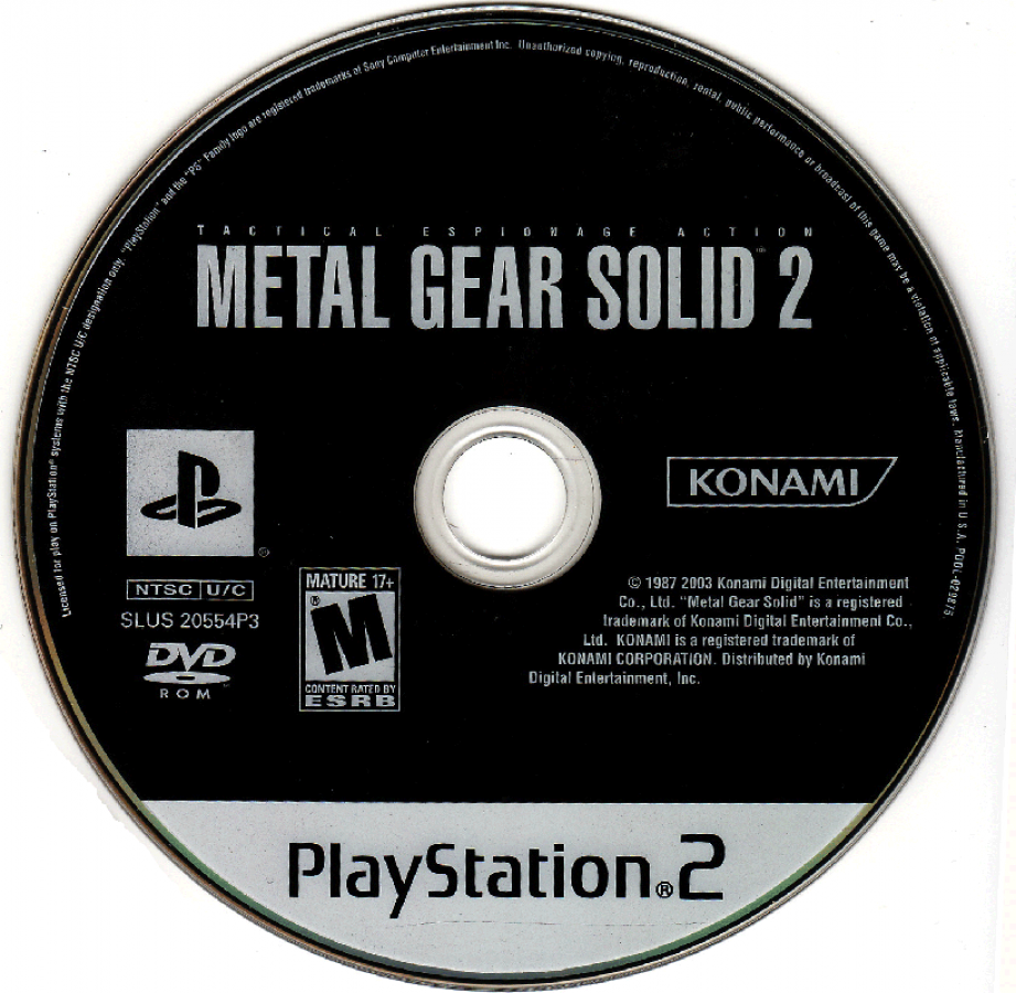 Metal Gear Solid: The Essential Collection disc art for PlayStation 2 (PS2) video game