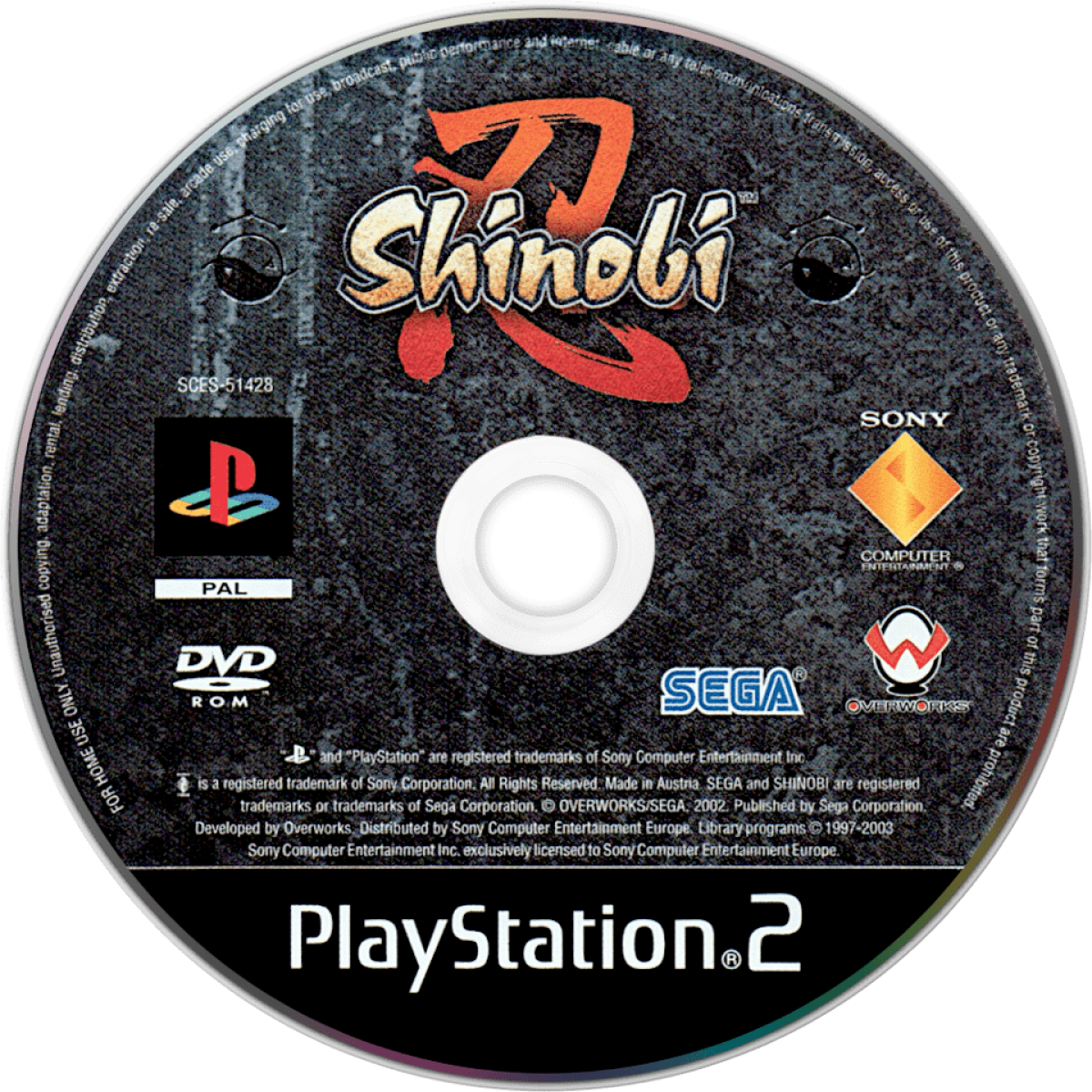 Shinobi [PAL Import] for PlayStation 2 (PS2) at Gamers INC, featuring the stylish and challenging revival of the legendary ninja franchise where you play as Hotsuma, master of the Oboro clan, wielding the soul-devouring blade Akujiki; utilize the lethal "Tate" system to chain rapid-fire kills and navigate a demon-infested Tokyo in this high-speed action classic, now available as a collectible European PAL region import disc