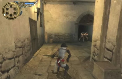 Prince of Persia The Two Thrones PS2 Sony PlayStation 2 action adventure platformer Ubisoft parkour wall running acrobatic combat dagger of time stealth gameplay dark prince dual personality story driven gameplay retro gaming PlayStation 2 software video game title gameplay