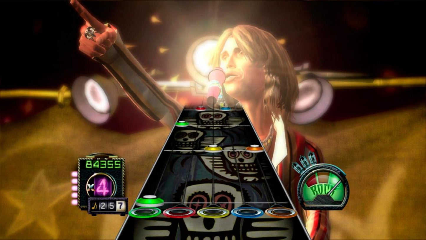 Guitar Hero: Aerosmith gameplay for Xbox 360 (X360) music rhythm video game