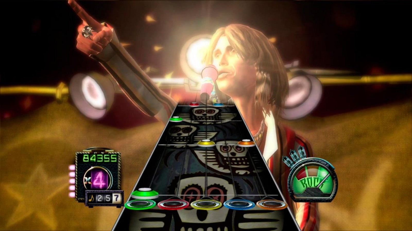 Guitar Hero: Aerosmith gameplay for Xbox 360 (X360) music rhythm video game