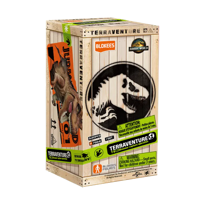Blokees Jurassic World Terraventure Surprise Wave 1 Dinosaur Capture Operation blind box collectible series inspired design featuring buildable dinosaur adventure figures aesthetic mystery box assortment prehistoric creature encounters capture mission theme detailed miniature models Jurassic World inspired collectibles and display presentation