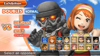 Hot Shots Tennis Get a Grip PlayStation Portable game featuring arcade-style tennis gameplay and colorful character action screenshot