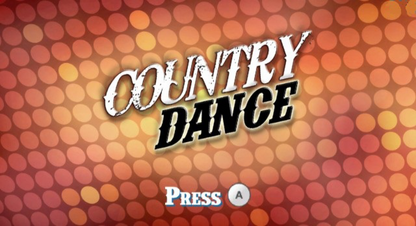 Country Dance title screen art for Nintendo Wii (Wii) video game 
