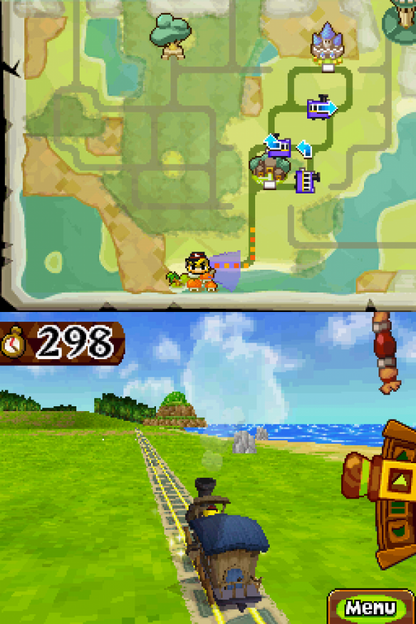 The Legend of Zelda: Spirit Tracks gameplay for Nintendo DS (DS) action adventure video game