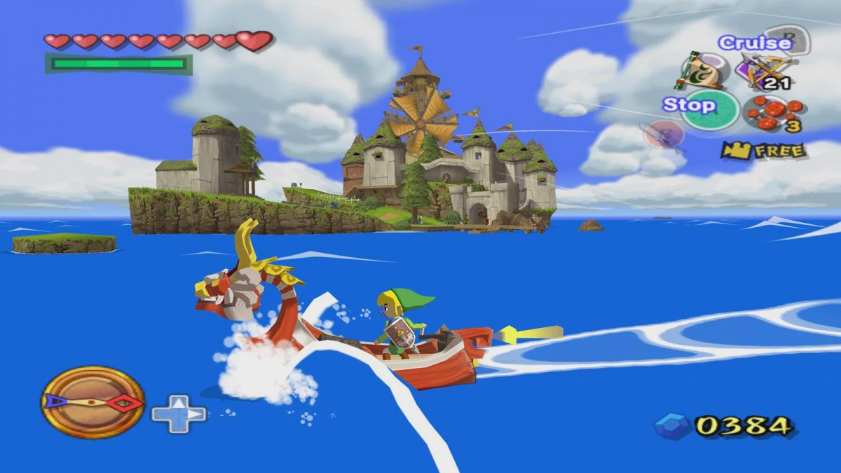 Legend of Zelda The Wind Waker Nintendo GameCube game cel shaded adventure action RPG classic Zelda title collectible retro video game disc for GameCube console gameplay 
