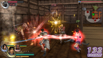 Warriors Orochi gameplay for PlayStation Portable (PSP) hack-and-slash action game