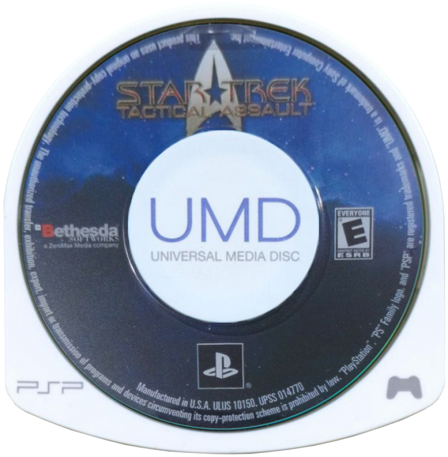 Star Trek: Tactical Assault disc for PlayStation Portable (PSP) strategy action game