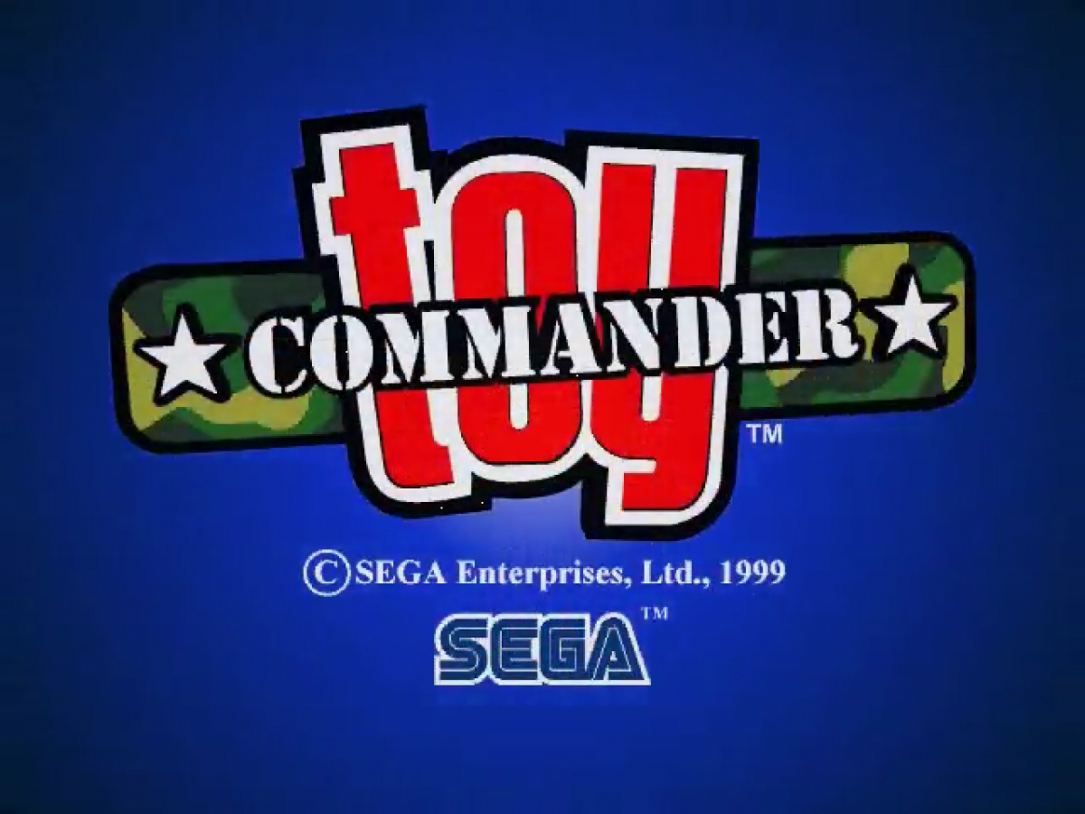 Toy Commander Sega Dreamcast retro video game vehicular combat title screen