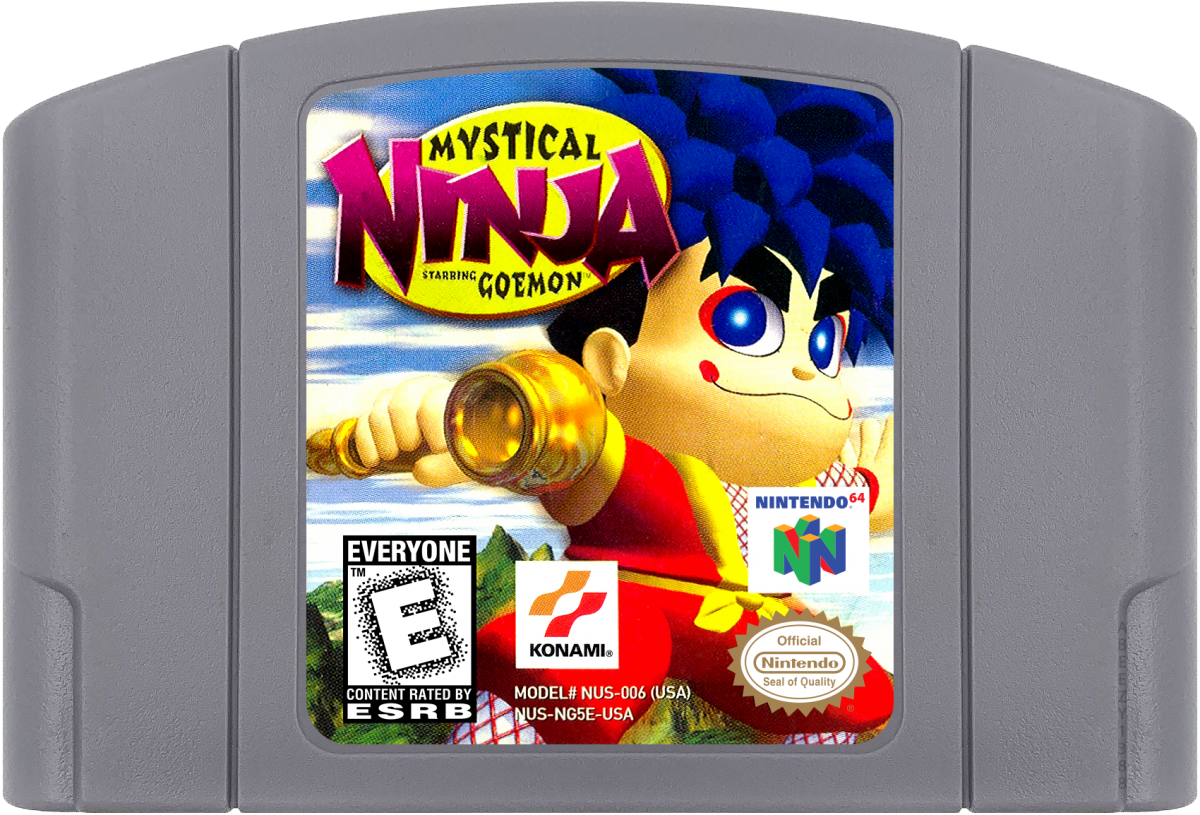 Mystical Ninja Starring Goemon cartridge for Nintendo 64 (N64) video game