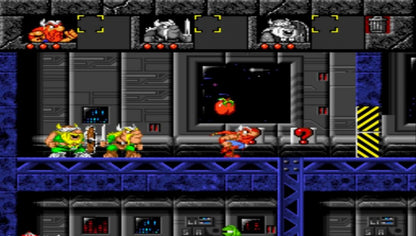 The Lost Vikings Sega Genesis retro video game puzzle platformer gameplay (1993)