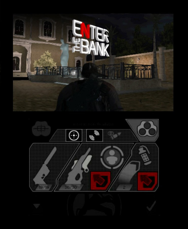 Tom Clancys Splinter Cell 3D Nintendo 3DS video game featuring stealth action gameplay tactical espionage missions Sam Fisher covert operations and Ubisoft handheld adaptation with immersive 3D visuals gameplay