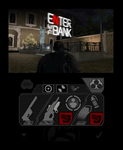 Tom Clancys Splinter Cell 3D Nintendo 3DS video game featuring stealth action gameplay tactical espionage missions Sam Fisher covert operations and Ubisoft handheld adaptation with immersive 3D visuals gameplay