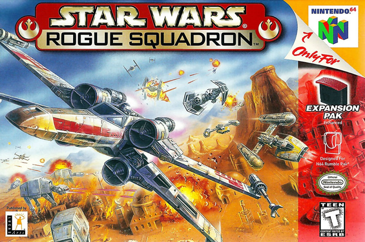 Star Wars: Rogue Squadron cover art for Nintendo 64 (N64) video game