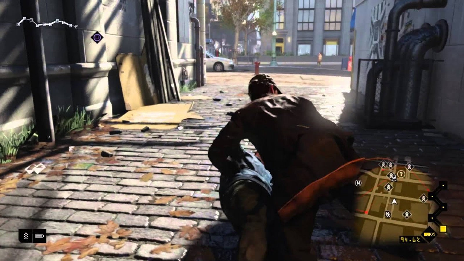 Watch Dogs gameplay art for Nintendo Wii U (WiiU) video game