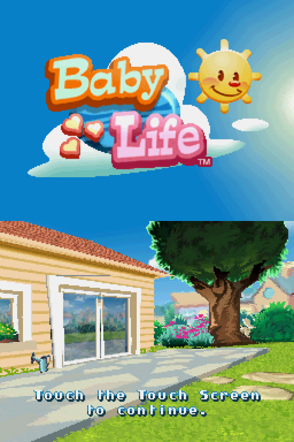 Baby Life home screen for Nintendo DS (DS) life simulation video game