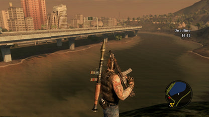 Mercenaries 2 World in Flames Xbox 360 open-world action sandbox video game with explosive gameplay and a dynamic world gameplay screenshot