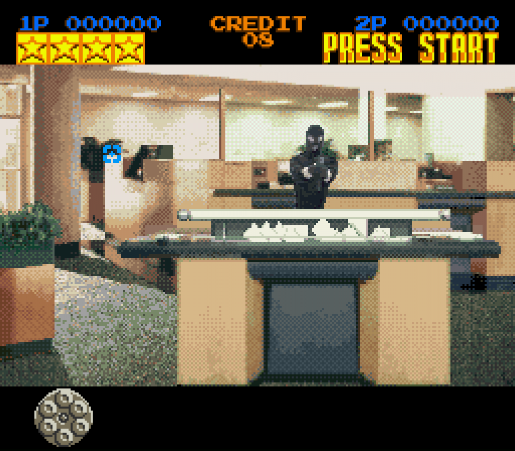 Lethal Enforcers gameplay image for Super Nintendo Entertainment System SNES retro video game