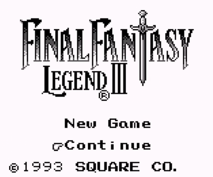 Final Fantasy Legend III Game Boy turn-based RPG SaGa series time travel story party system robot mutant human classes gameplay 