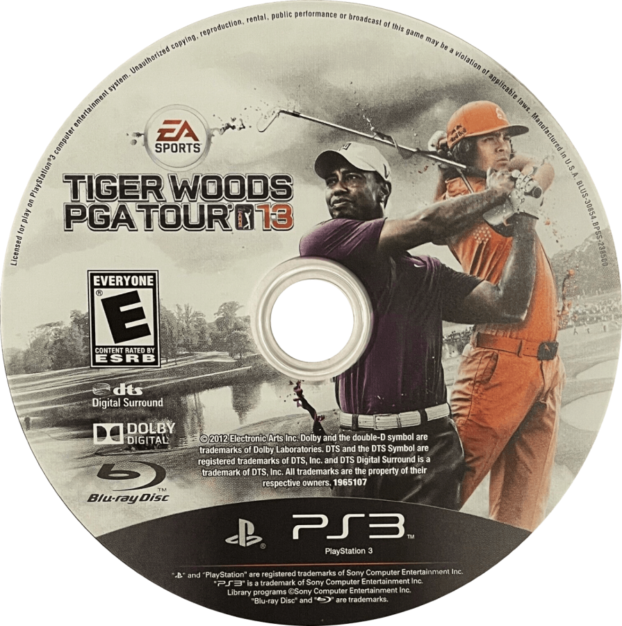 PGA Tour 13 PS3 sports golf video game disc