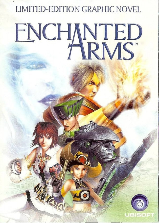 Enchanted Arms Xbox 360 for retro video game enthusiasts featuring fantasy role playing gameplay turn based combat strategic party building magical golem companions expansive world exploration character progression systems and immersive JRPG gaming experience and collectible gaming appeal comic 