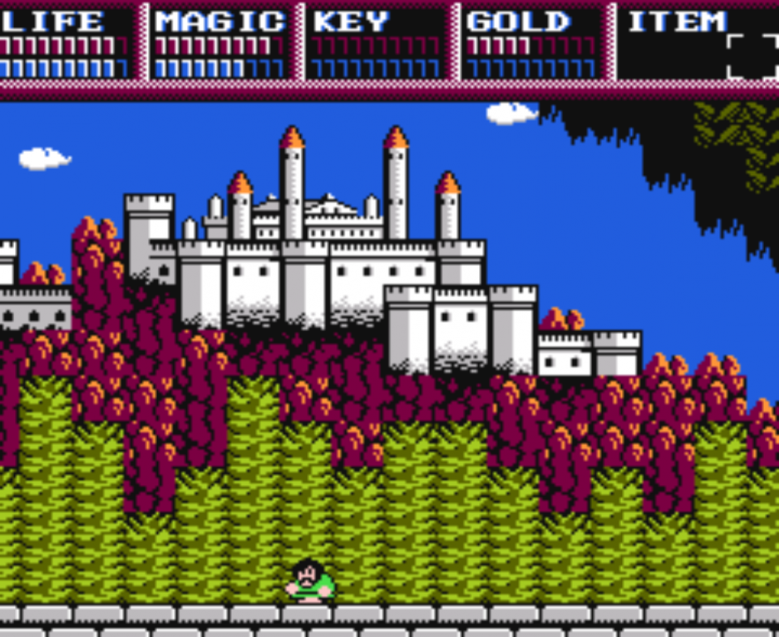 Legacy of the Wizard Nintendo Entertainment System NES for retro video game enthusiasts featuring fantasy action role playing gameplay side scrolling exploration interconnected dungeon adventure puzzle solving mechanics multiple playable characters challenging platforming and collectible gaming appeal gameplay