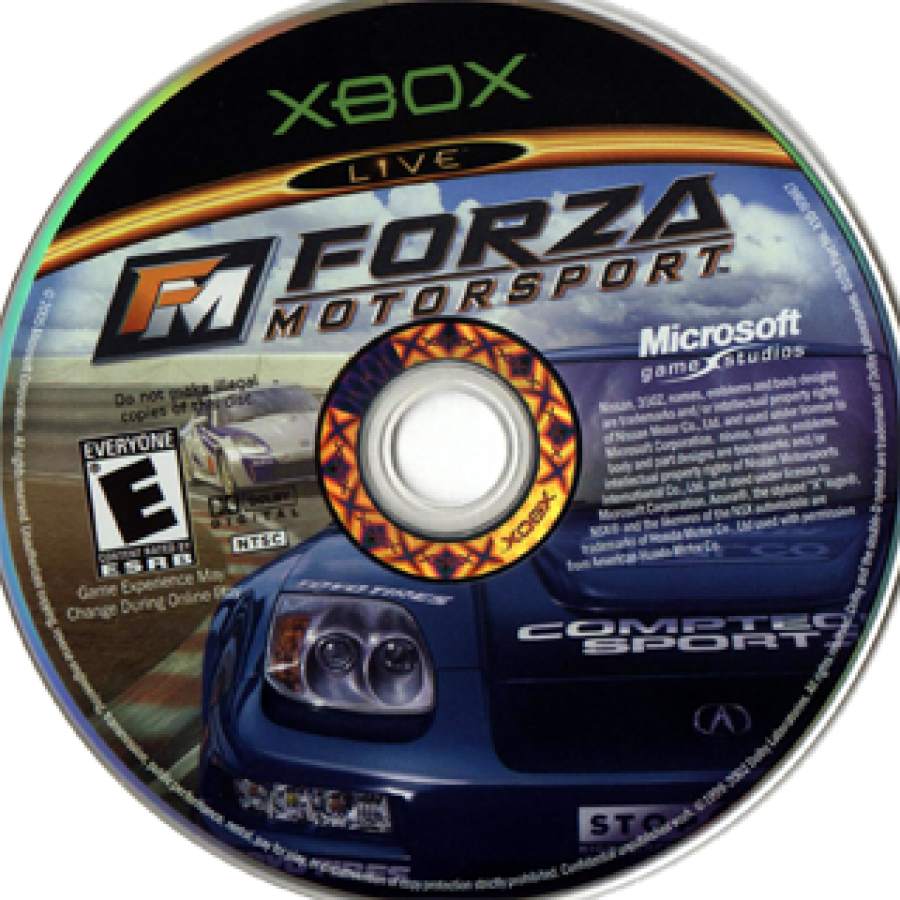 Forza Motorsport disc art for Xbox (XBOX) video game