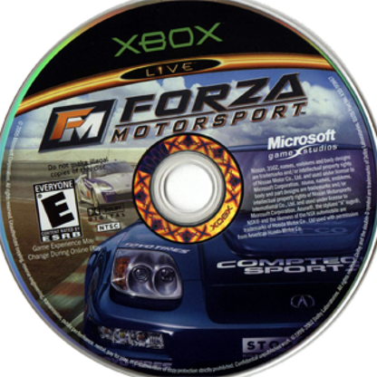 Forza Motorsport disc art for Xbox (XBOX) video game