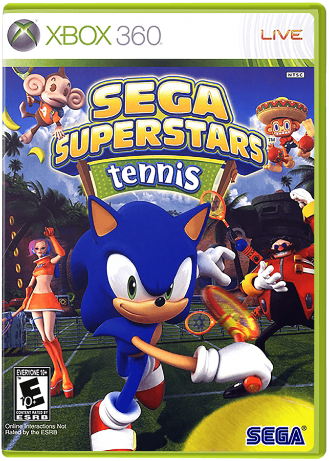 Sega Superstars Tennis cover art for Xbox 360 (X360) video game