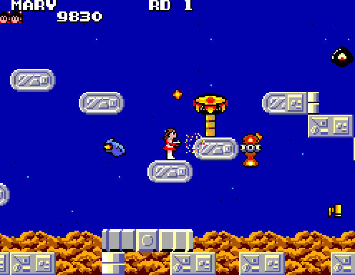 Quartet Sega Master System SMS for arcade action video game fans featuring side scrolling shooting gameplay cooperative multiplayer alien enemies futuristic environments power ups weapon upgrades challenging stages and fast paced classic Sega Master System action collectible retro gaming appeal gameplay