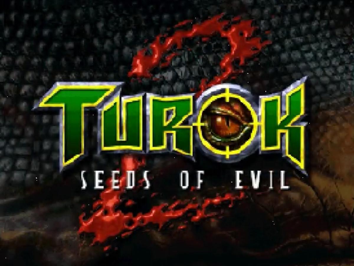 Turok 2: Seeds of Evil [Black Cart]– Nintendo 64 (N64) title screen for video game