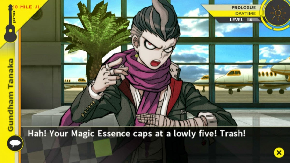 Danganronpa 2 Goodbye Despair PlayStation Vita video game, visual novel adventure, murder mystery investigation, anime-style storytelling, handheld console title gameplay screenshot