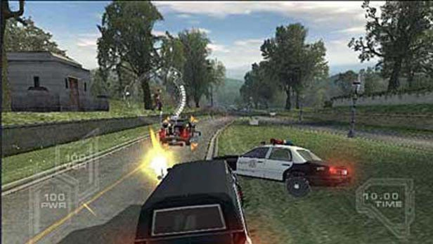 Terminator 3: Redemption – PlayStation 2 (PS2) video game gameplay, third-person action shooter.