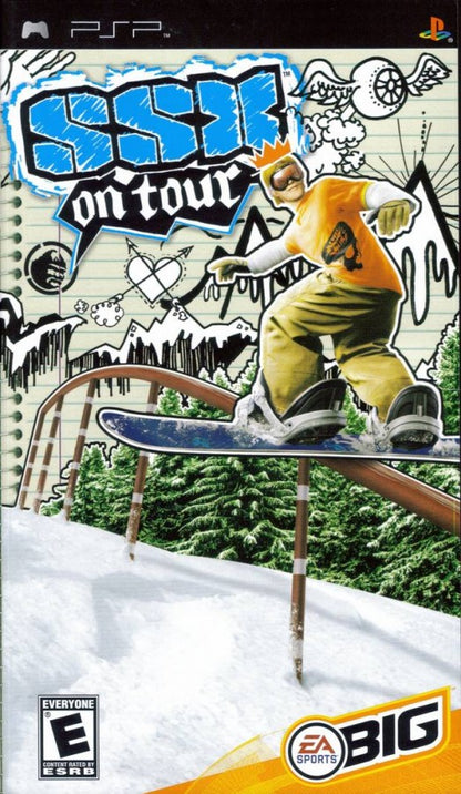 SSX On Tour cover art for PlayStation Portable (PSP) snowboarding sports game