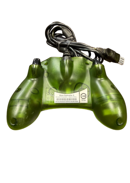 Halo Green Special Edition Original Xbox Console retro video game system featuring Halo themed green console design classic Microsoft Xbox hardware gaming console collectible system limited edition styling Halo gaming collection original Xbox console appeal