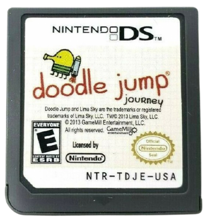 Doodle Jump Journey cartridge for Nintendo DS (DS) arcade platforming video game