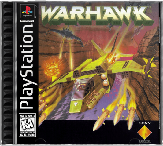 Warhawk cover art for PlayStation 1 (PS1) video game