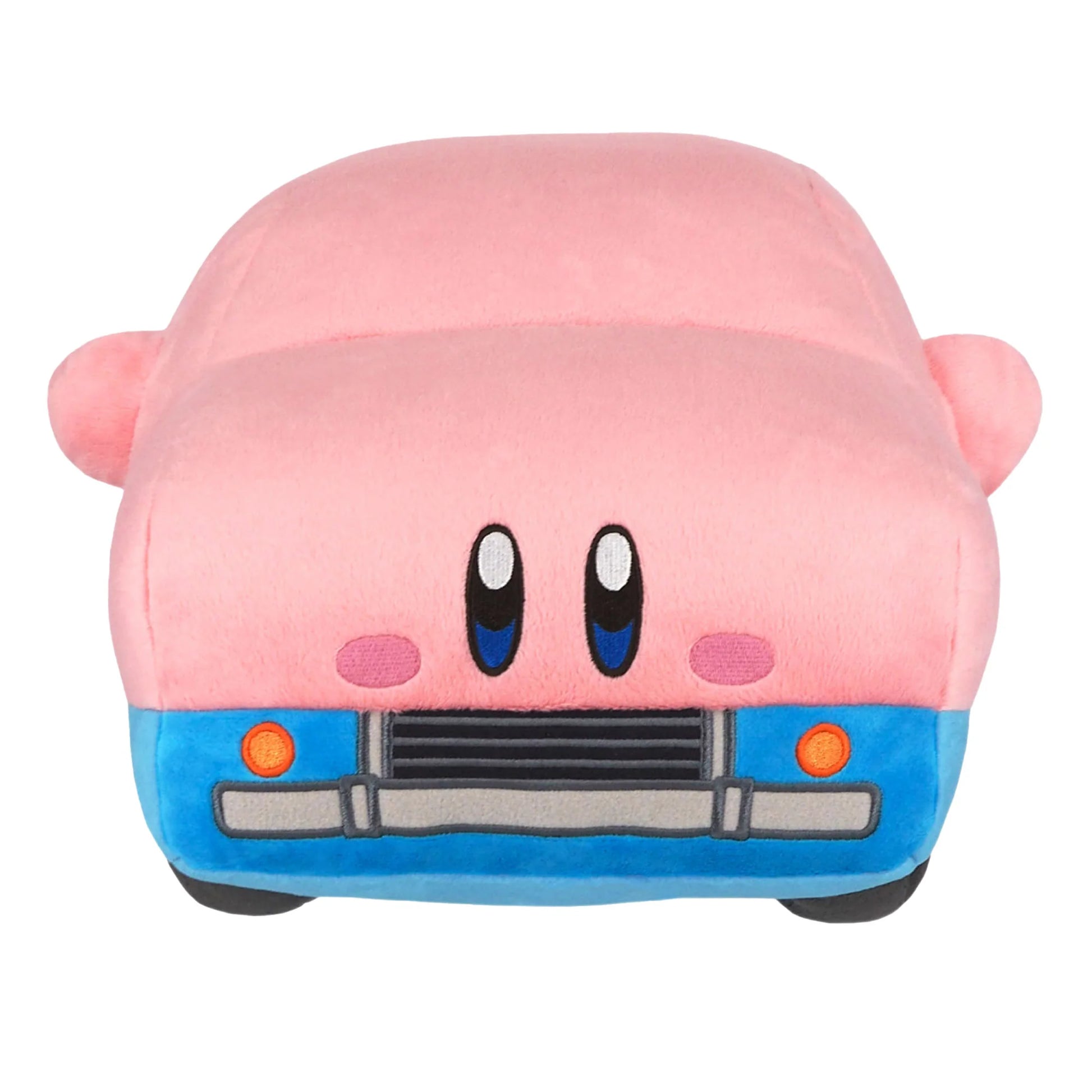 Kirby Car Mouth 18 inch plush featuring oversized soft plush design inspired by Kirby Mouthful Mode from Kirby and the Forgotten Land premium embroidered details cuddly collectible Nintendo character merchandise display quality gaming room decor gift for Kirby fans collectible gaming appeal