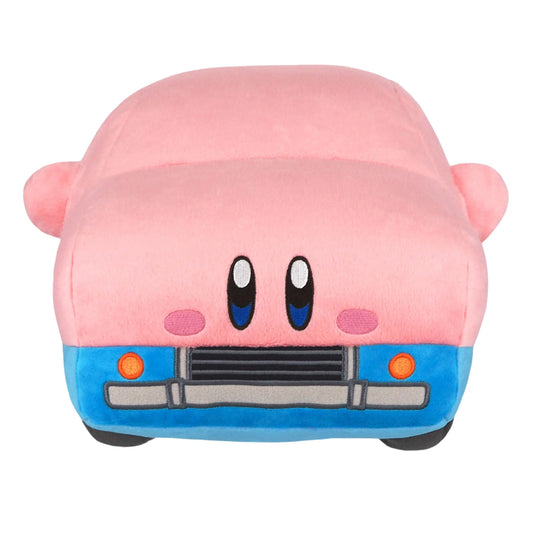 Kirby Car Mouth 18 inch plush featuring oversized soft plush design inspired by Kirby Mouthful Mode from Kirby and the Forgotten Land premium embroidered details cuddly collectible Nintendo character merchandise display quality gaming room decor gift for Kirby fans collectible gaming appeal
