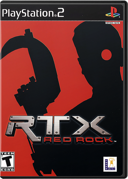 RTX Red Rock – PlayStation 2 (PS2) video game cover image, sci-fi action-adventure game.