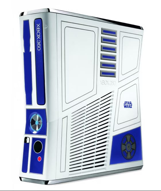 Star Wars Xbox 360 Console for video game enthusiasts featuring limited edition themed gaming hardware custom Star Wars inspired design wireless controller compatibility built in storage immersive console gaming experience and collectible gaming appeal vent angle vert  