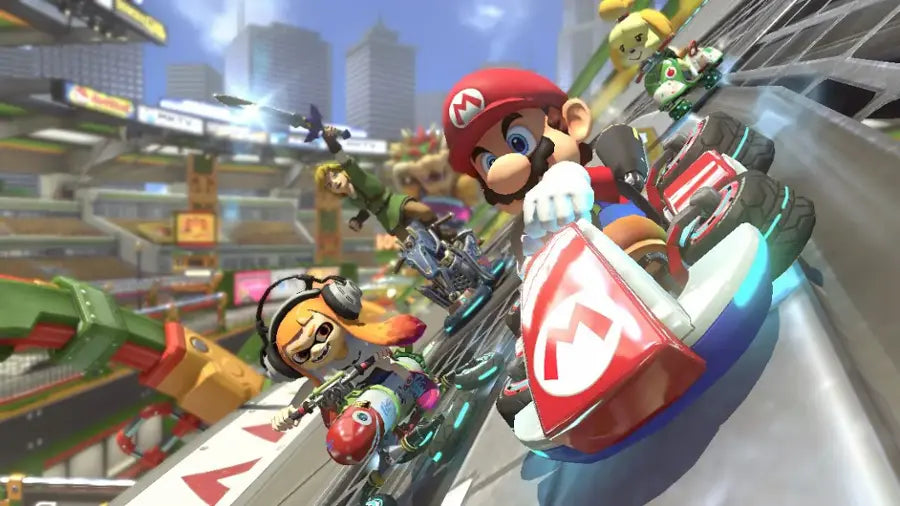 Mario Kart 8 Deluxe gameplay image for Nintendo Switch (NS) video game