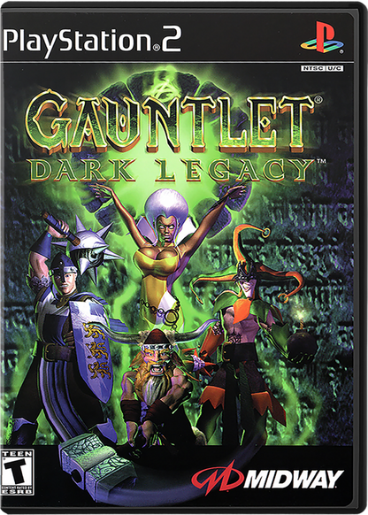 Gauntlet: Dark Legacy cover art for PlayStation 2 (PS2) fantasy action RPG hack-and-slash video game