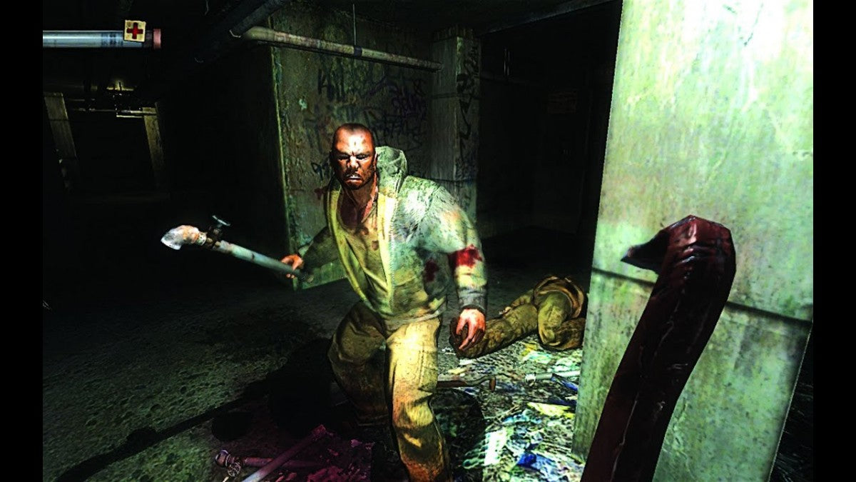 Condemned Criminal Origins for Xbox 360 first person survival horror video game featuring intense psychological terror forensic investigation brutal melee combat and dark atmospheric crime thriller experience gameplay