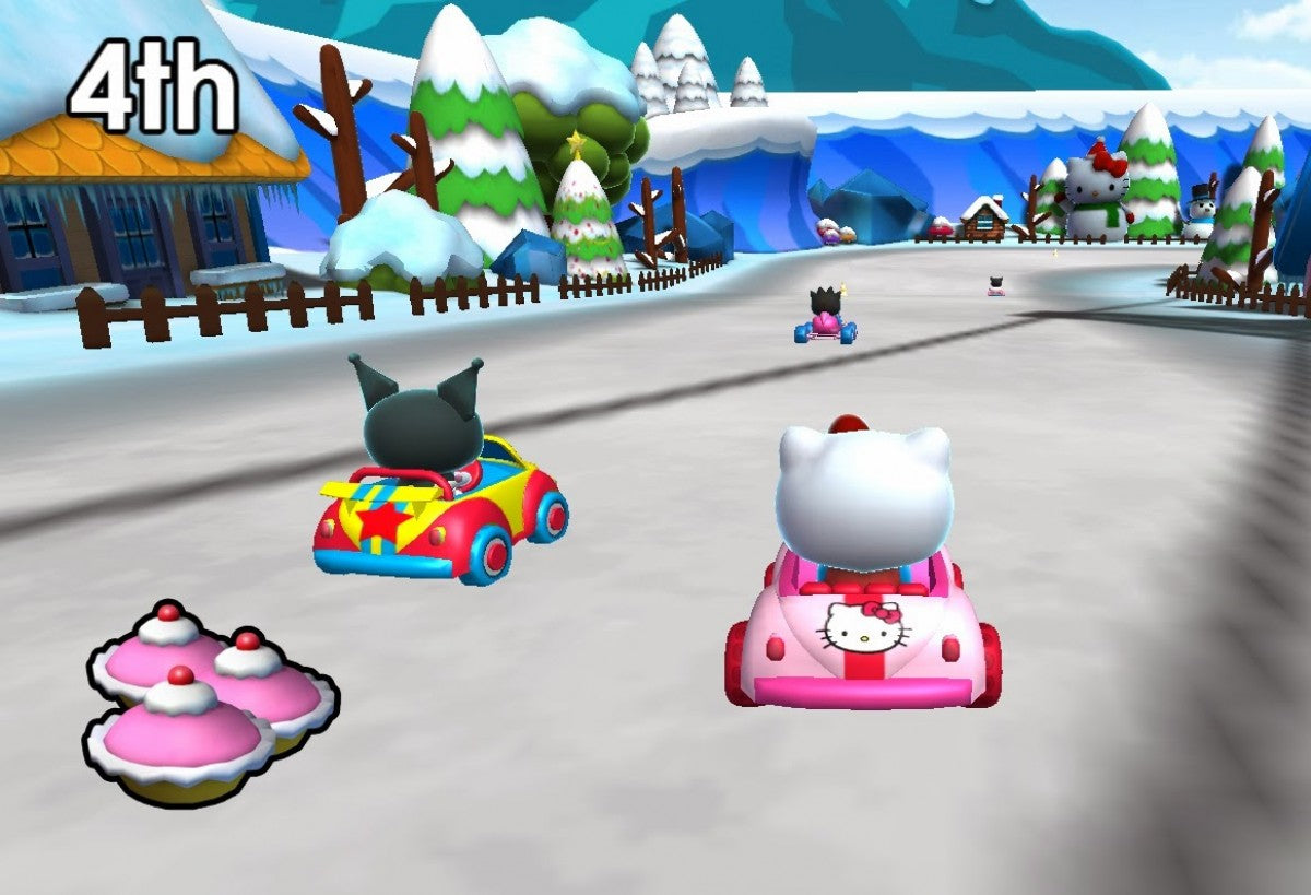 Hello Kitty Kruisers Nintendo Switch Game featuring racing gameplay with sanrio characters cover art gameplay