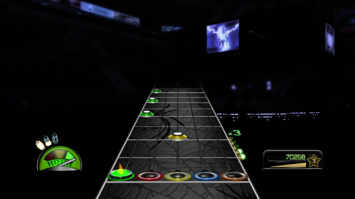 Guitar Hero: Metallica gameplay for Xbox 360 (X360) music rhythm video game
