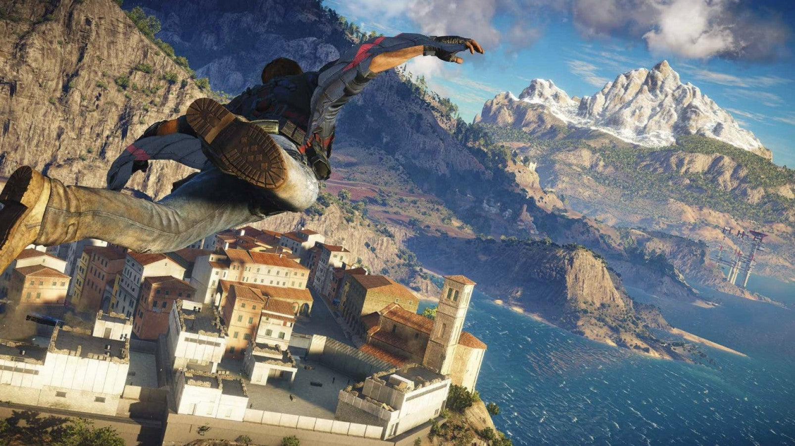 Just Cause 3 gameplay for Xbox One (XONE) open-world action-adventure video game