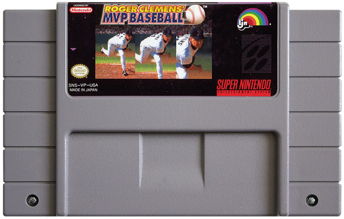 Roger Clemens MVP Baseball cartridge for Super Nintendo Entertainment System SNES retro video game