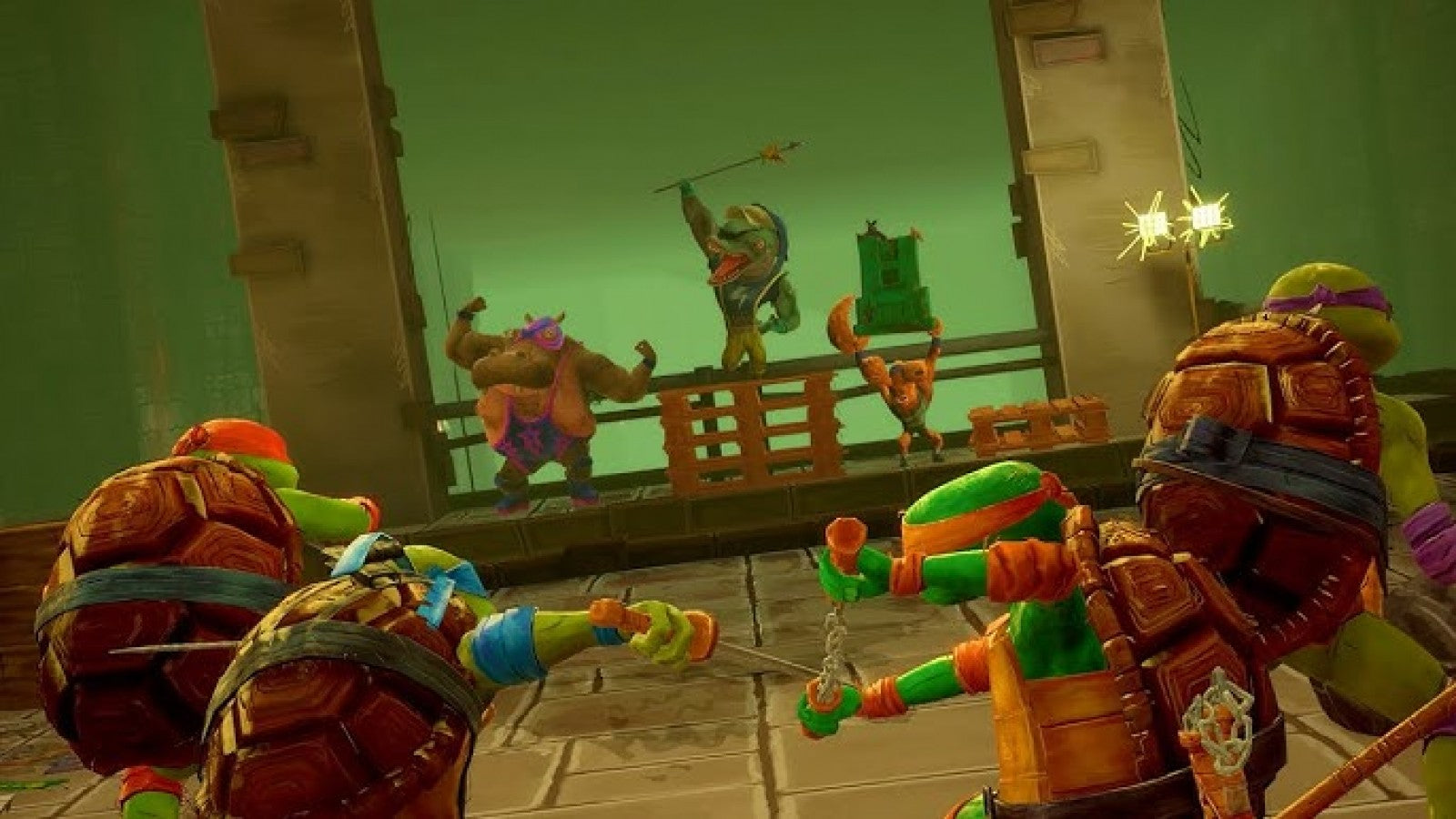 Teenage Mutant Ninja Turtles Mutants Unleashed Nintendo Switch for action adventure video game fans featuring iconic TMNT characters fast paced combat platforming gameplay mutant battles colorful environments teamwork abilities pizza loving heroes animated adventure collectible gaming appeal gameplay