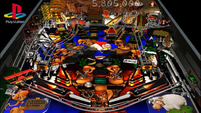 Spin Jam PlayStation 1 game featuring futuristic paddle ball sports gameplay, fast-paced arcade action, and competitive multiplayer matches gameplay